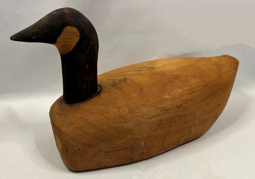 Vintage Pair of Wooden Decoys Maine Folk Art Canada Geese FREE USA SHIPPING - Picture 5 of 11