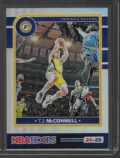 2024-25 NBA Hoops Silver Prizm Premium TJ McConnell #49 Indiana Pacers