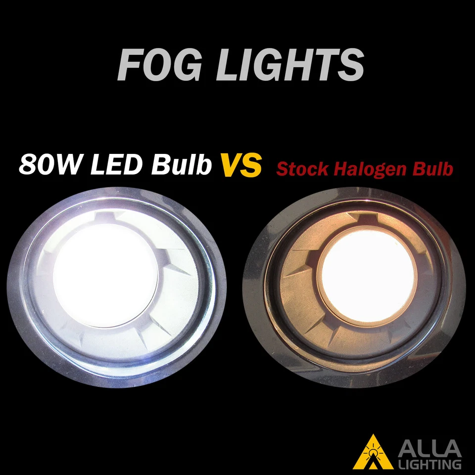 Allá Lighting LED H3 Bombilla Antiniebla Repuesto para Halógeno Convertir a 6K Blanco Foto 3 de 4