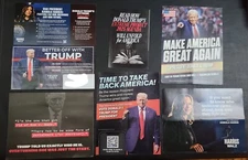 Political Lot Of Mailers Donald Trump And Kamala Harris - 2024 Election