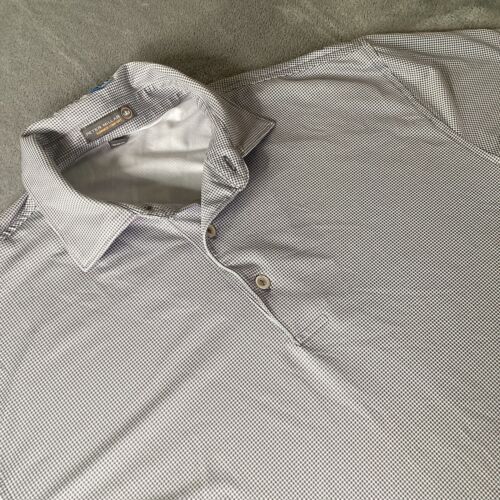Peter Millar Summer Comfort Polo Shirt Men’s Medium Golf Short Sleeve Gray - Picture 3 of 11