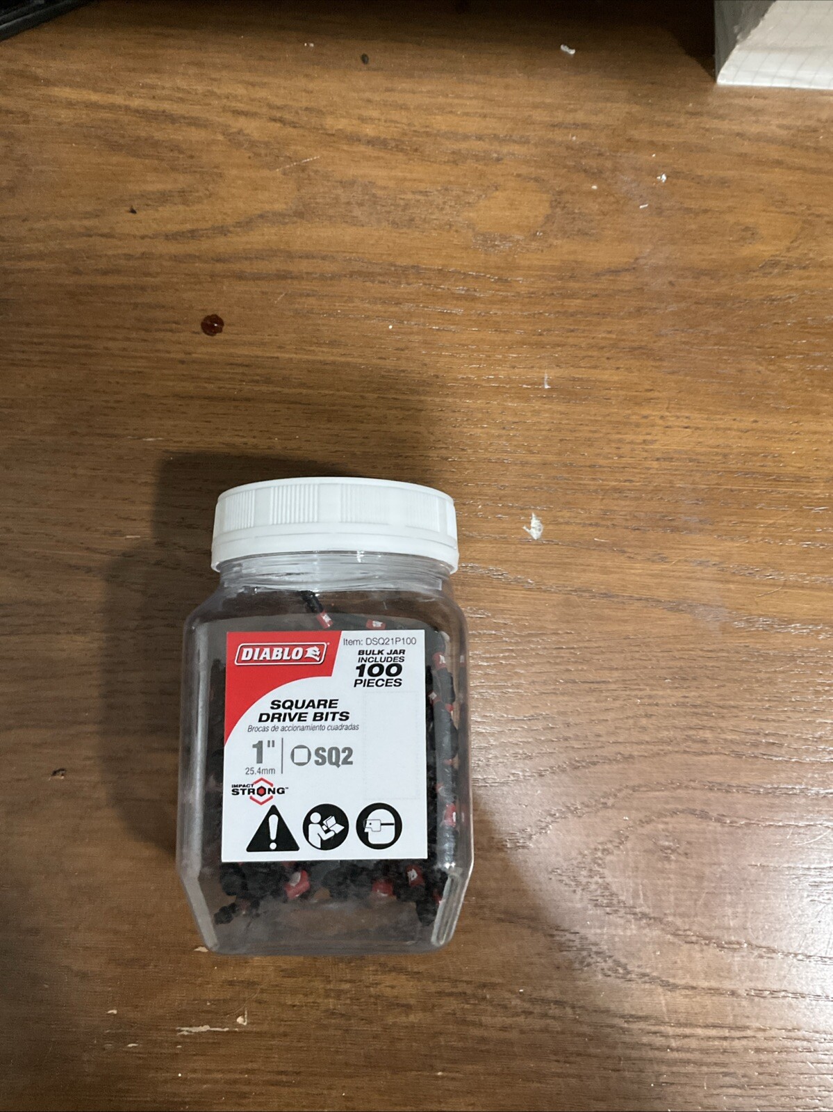 Diablo 1 in. #2 Square Drive Bits (100-Pack)