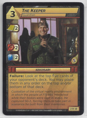 1x  The Keeper Guardian - 2R10 - Rare Light Play System Lords