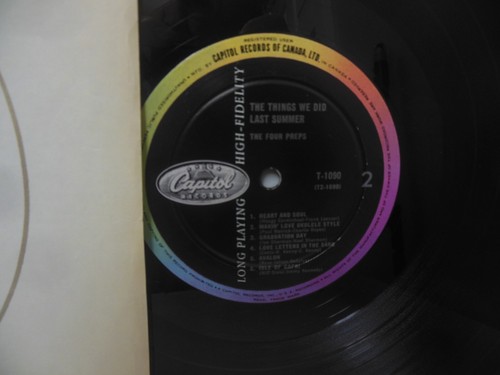 THE FOUR PREPS vinyl lp THE THINGS WE DID LAST SUMMER - Bild 2 von 4