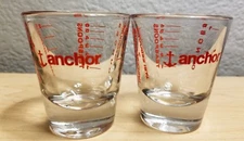 LOT OF 4 ANCHOR HOCKING CLEAR SHOT GLASSES