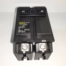 Square D HOM245 45 Amp 2 Pole 120/240VAC Circuit Breaker 