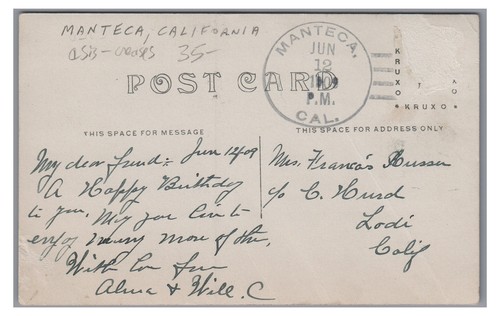 RPPC General Store MANTECA CA California Vintage Real Photo Postcard - Picture 2 of 2