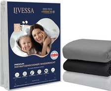 Matratzenschoner Wasserdicht - Jersey Spannbettlaken (2in1) Inkontinenz Waschbar