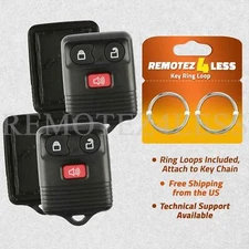 2 for Ford Lincoln Mercury Mazda Keyless Remote Car Entry Key Fob Shell Case 3b