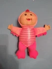 Cabbage Patch Kid flamingo or turkey pink polyester fibers surface wash 10" tall
