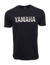 YAMAHA STRIP LOGO GRAPHIC T SHIRT BLACK