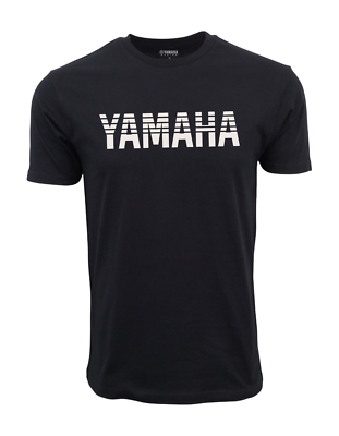 #ad YAMAHA STRIP LOGO GRAPHIC T SHIRT BLACK $15.99