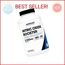 Nutricost Nitric Oxide Booster 2250mg, 180 Capsules - 750mg Per Casule, 60 Servi
