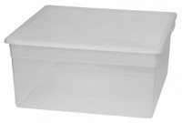Aufbewahrungsbox Stapelbox Lagerbox Sammelbox Klarsichtbox Regalbox L 23 Liter