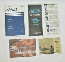 1976 Ford Cars Factory Original Glovebox Operators Owners Manual Portfolio