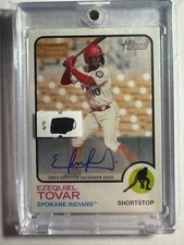 K252,416 - 2022 Topps Heritage Minors Real One Auto #ROAET Ezequiel Tovar