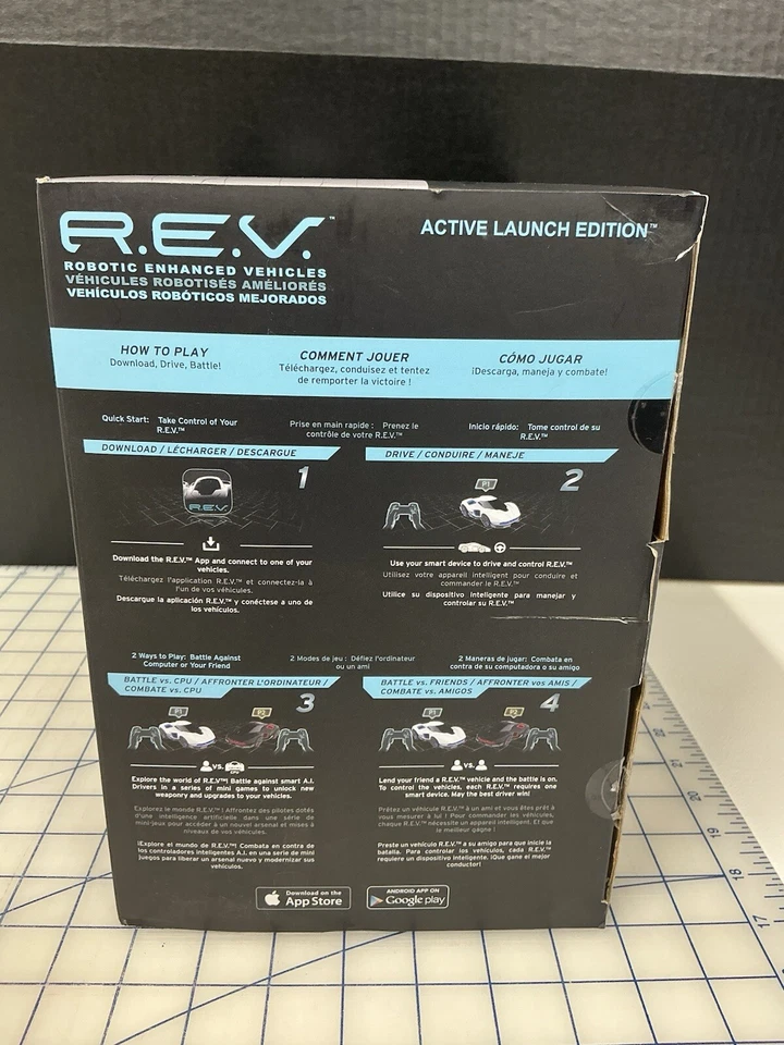 WowWee REV Robotic Enhanced Vehicles Complete Battle Pack 2 RC Bluetooth Cars - Image 2 of 4