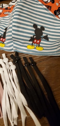 50 Pcs (25 pairs) Sewing Elastic Band Cord with Adjustable Buckle, for DIY Mask - Picture 4 of 4