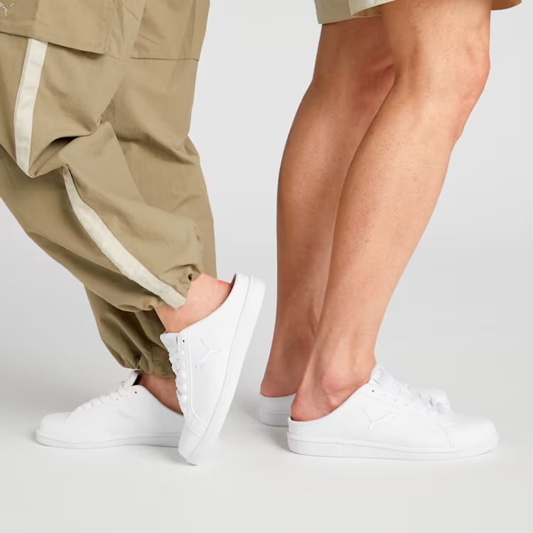 Puma Smash Cat SL 394188 01 Unisex Mule Sneakers White