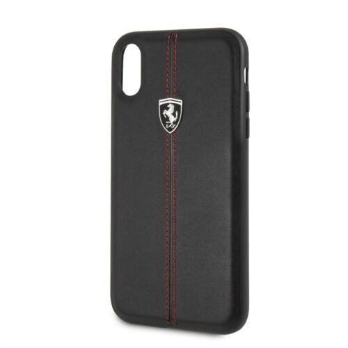 CG MOBILE IPhone XR FERRARI HERITAGE Hard Case Vertical Contrasted Stripe Black - Picture 3 of 6
