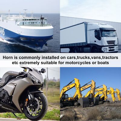 600DB Train Horn Super Loud 3 Trumpets Air Horn Kit For Semi