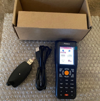 Aibecy 433MHZ Wireless &USB Wired Data Terminal Inventory 1D Barcode PDT Barcode