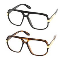Clear Lens Fashion Glasses Run DMC Style Urban Hip Hop Retro DJ Rapper Glasses