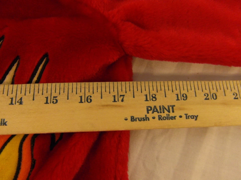 Traje de cuerpo Chrisha juguetón de felpa rojo dorado diablo con cremallera para niños edades 4-6 Foto 2 de 4