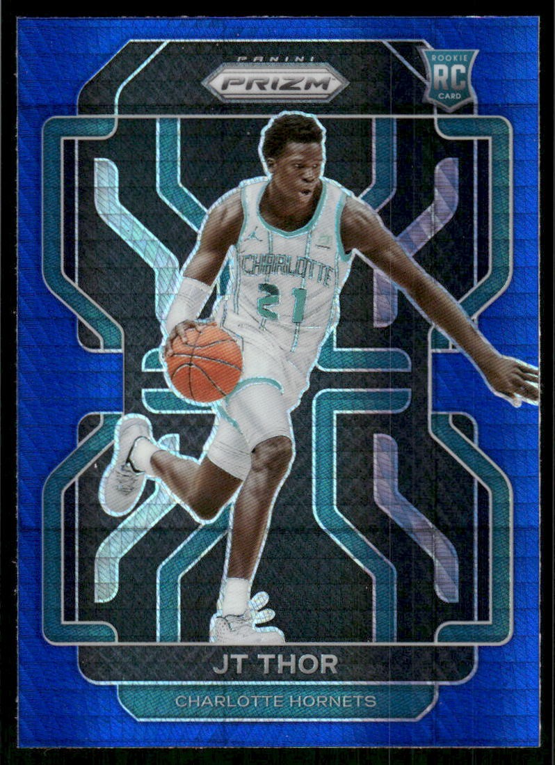2021-22 Panini Prizm #272 JT Thor Hyper Blue SSP