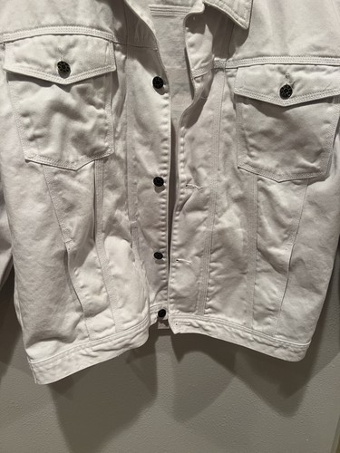 Kentucky Derby Painted Jean Jacket Women SZ L 1993 Joan Studwell Vintage Denim - Picture 11 of 16