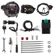 CIOM Magnetoelectric Wiring Loom Harness Kill Switch Ignition Coil Kit 50-160CC