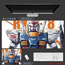 40x90cm Anime Gundam RX78 Big Mouse Pad Desk Keyboard Mat Non-Slip Fan Gift G3