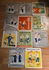 Lot of Vintage National Safety Council Poster Children Bicycle Train Twins