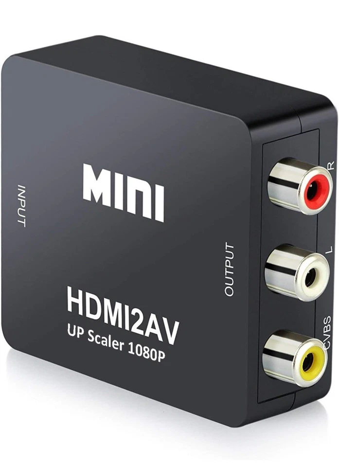 RCA to HDMI Adapter, AV to HDMI Converter, 1080p 3RCA to HDMI CVBS AV Composite - Image 2 of 2