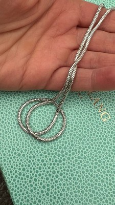 Pierre Lang Kette TWINKLE HL  Silber Rh Halskette w. neu omega chiara OVP