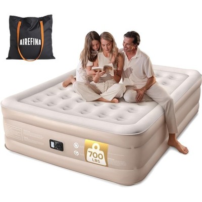 Luftbett für 2 Personen, Selbst-aufblasbare Luftmatratze mit integrierter Pum...