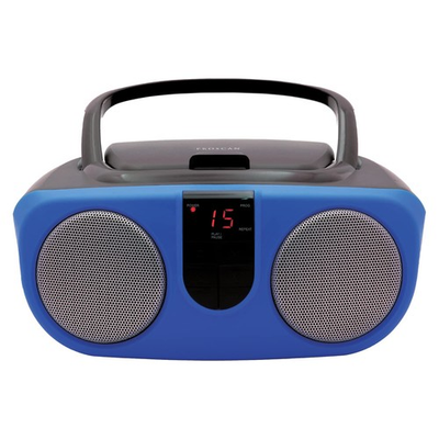 #ad Proscan PRCD243M BLUE 2.4 Watt RMS Portable CD Boom Box with AM FM Radio Blue $40.26