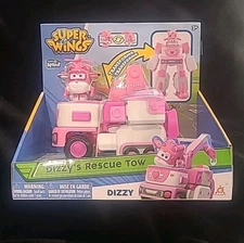 Super Wings Dizzy's Rescue Tow Transforming Toy New (B2-CL)