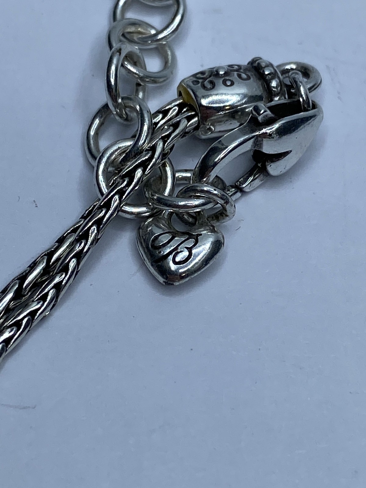 Brighton Silver Tone Open Work Scroll Pendant Two… - image 6