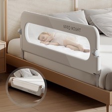 Foldable Toddler Bed Rails - Kids Guard Bumper for Crib Safe Bed Side Rail fo...
