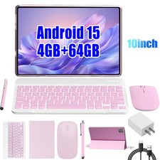 10.1" in Tablet Android Tablet for Kid Bluetooth WiFi Dual Camera Keyboard Mouse