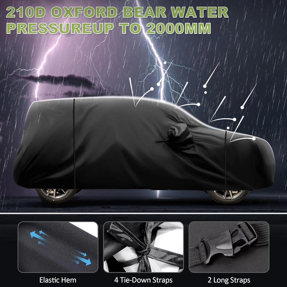 Fit For Kia Soul 2010-2025 Waterproof All Weather Car Cover with Door Zipper Foto 2 de 4