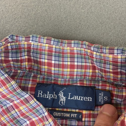 Ralph Lauren Shirt Mens Small Red Plaid Button Down Long Sleeve Preppy Pony - Picture 4 of 8