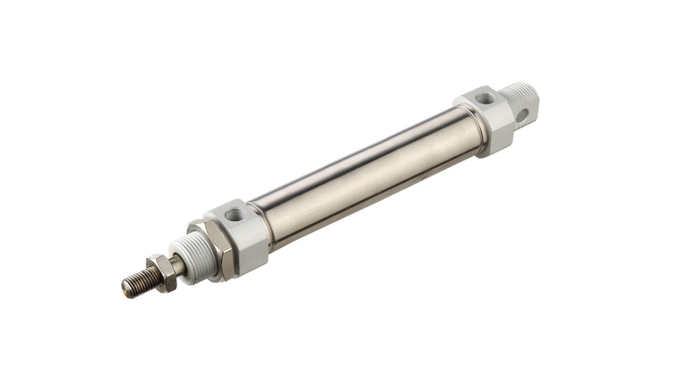 Round pneumatic actuator with a single-sided piston rod. Piston diameter  /T2UK