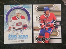 2023-24 UD Ice Sub-zero & SP Game Used 012/119 Cole Caufield