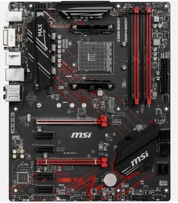 MSI B450 GAMING PLUS MAX AM4 AMD B450 SATA 6Gb/s ATX Motherboard Used
