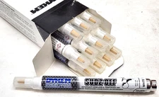 CASE OF 12! WHITE Dykem SUDZ-OFF Detergent-Removable Temporary Paint Ink Marker