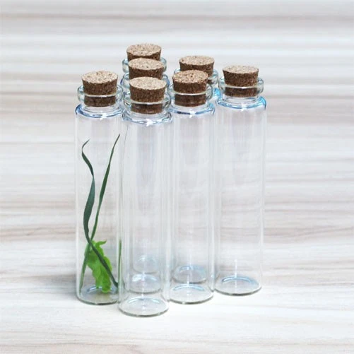 30ml Clear Empty Candy Crafts DIY Bottles gift Glass Cork Jars Glass Vials