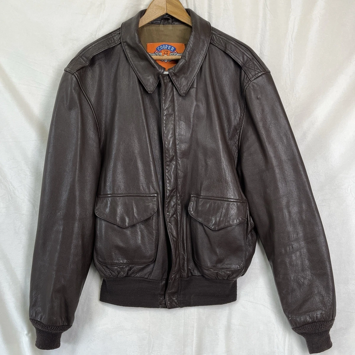 ジャケット・アウター archive COOPER flange A-2 leather jacket Antique A-2 Flight Jacket