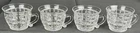 Set 4 1930s Elegant Heisey Depression Glass Victorian Clear Crystal Punch Cups